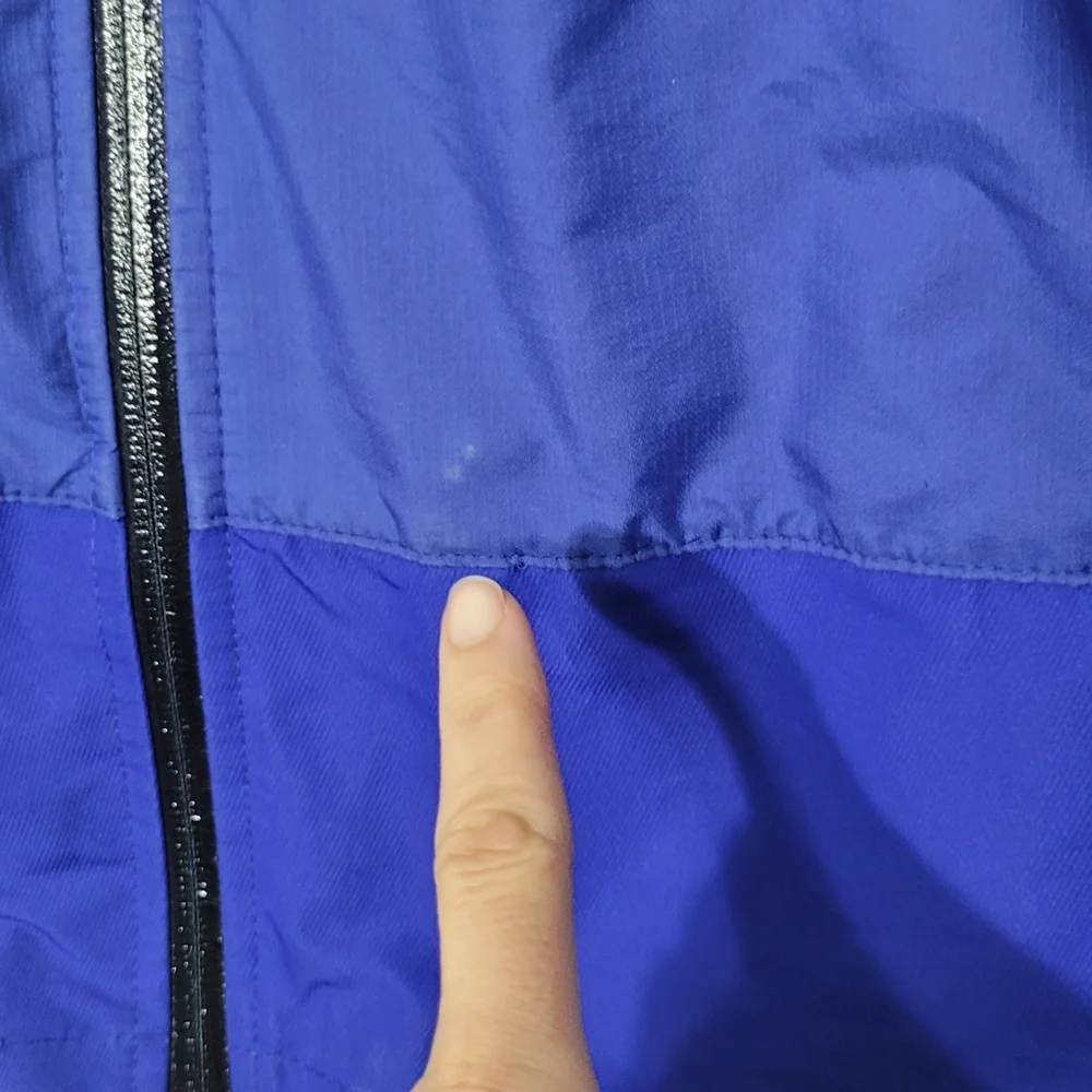 Patagonia Essen Shell Blue Jacket Full Zip Waterproof Outdoor Hoodie Medium - Picture 12 of 16